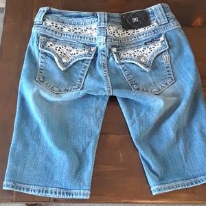 Miss me Bermuda jean shorts